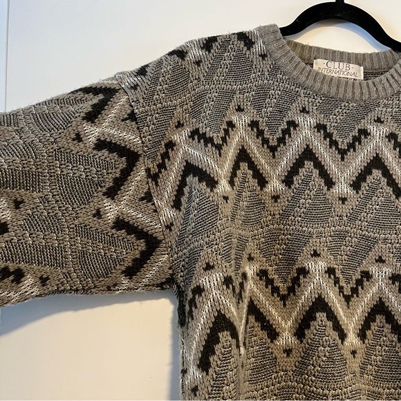 Vintage Knit Grandpa Sweater - Picture 2 of 12